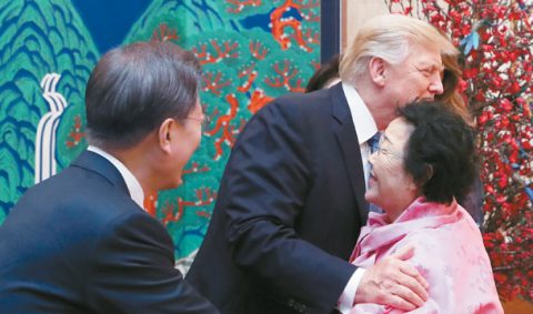 Trump meets with ‘comfort woman’ during state dinner